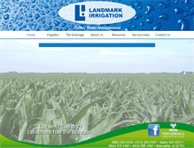 Tablet Screenshot of landmark-irrigation.com